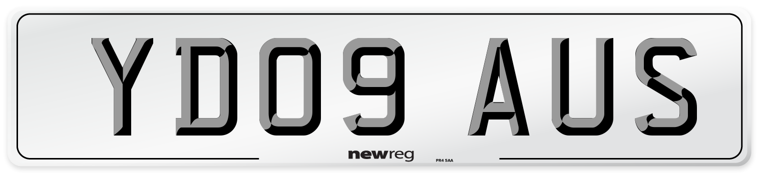YD09 AUS Number Plate from New Reg